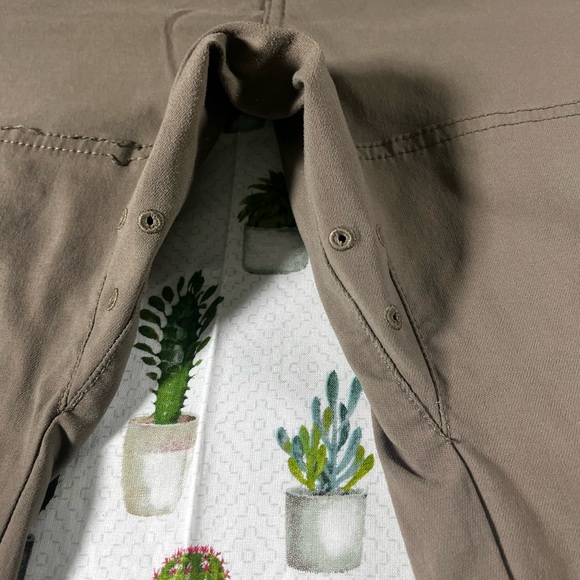 PrAna Breathe Straight Fit Brown Men’s Pants 36X34 Vented Cargo Stretchy - Picture 6 of 16